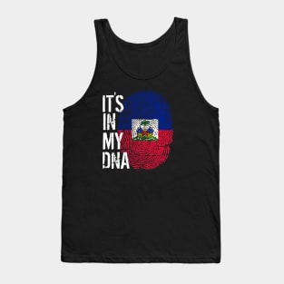 Haiti Flag Fingerprint My Story DNA Haitian Tank Top